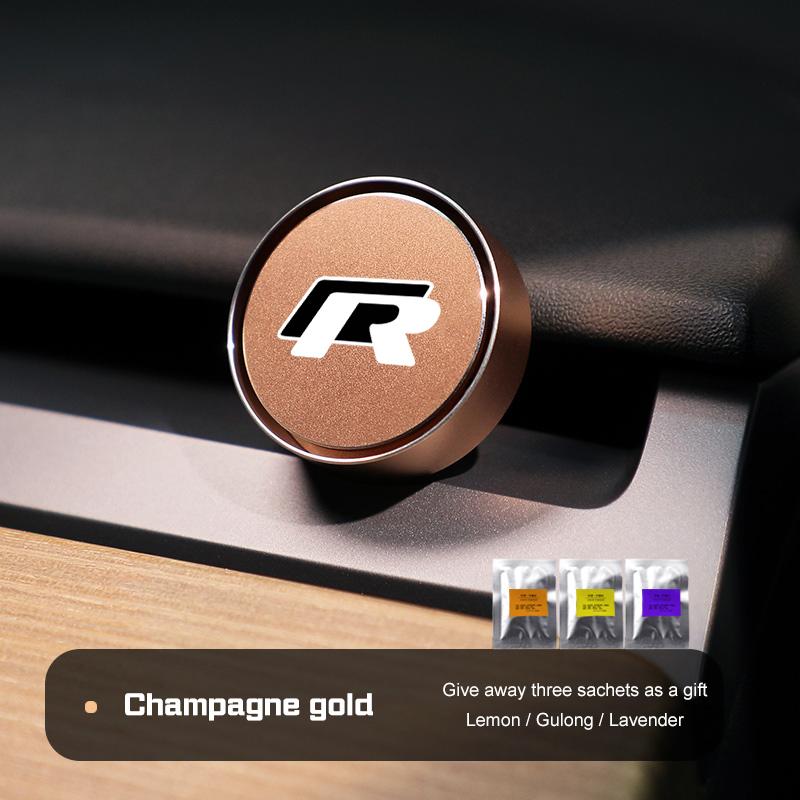 Car air outlet aromatherapy Air Freshener For Volkswagen VW Golf 7 8 R GTI Jetta Rline Passat Taigo MK4,Give up 3 Solid Flavours zk0