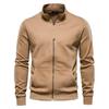 Men’s Stand Collar Zip Colorblock Sports Hoodie