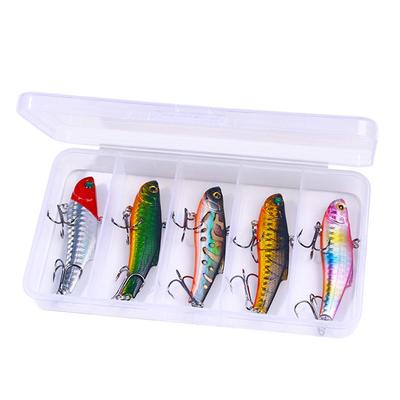 HENGJIIA VIB Esca da Pesca 1 pz/5 pz 7cm/18g Wobbler Multicolore Esca Dura Crankbait Attrezzi da Pesca Artificiali