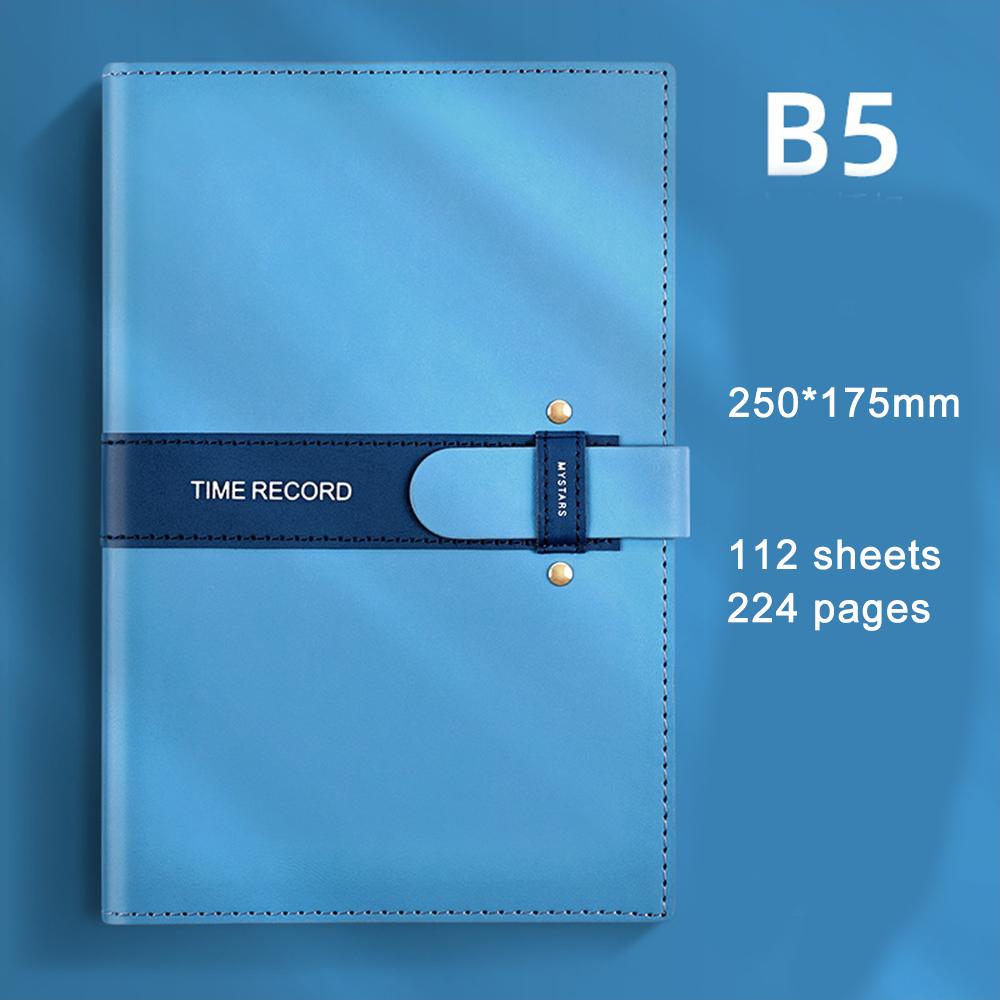 (Kostenlose Logogravur) B5-Business-Notizbuch mit Schnalle, Notizblock für Studenten, Tagebuch, Besprechungsprotokolle für die Arbeit, Notizbuch für Themen