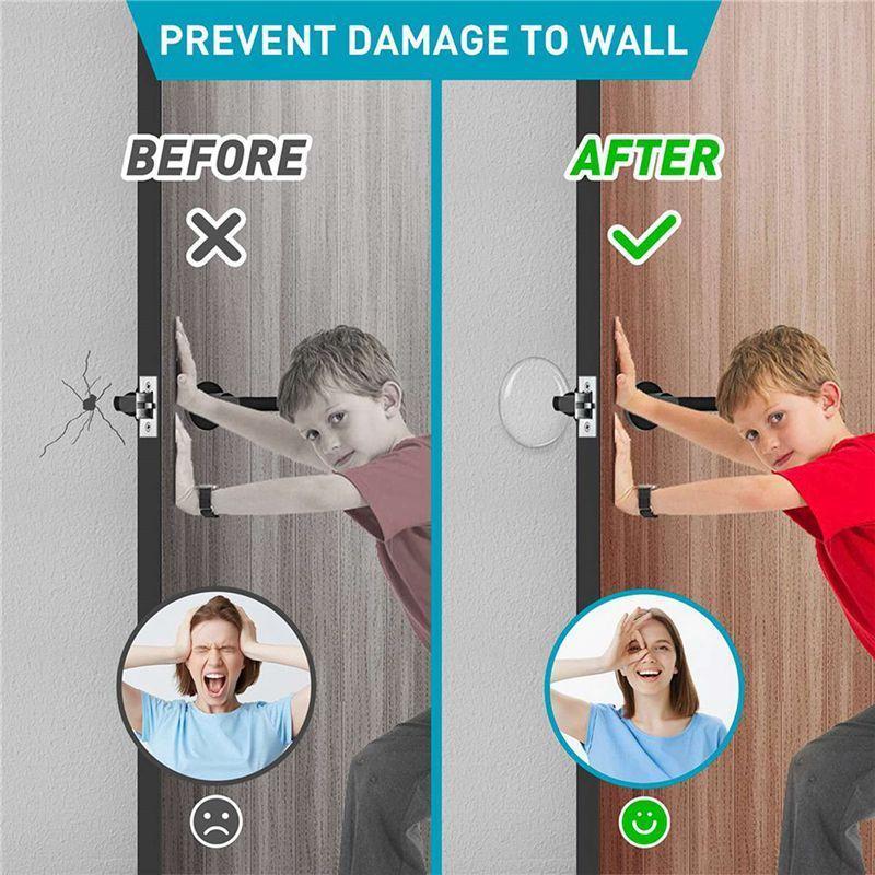 VOFUN-24X Door Stoppers Wall Protector, 2Inch Clear Door Knob Wall Protector For Walls Protects Wall Surface