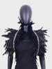 Fashion Feather Shawl Cape Stage Performance Costume Feather Vest Fake Collar Scarf Masquerade Role Playing Anime Accessories