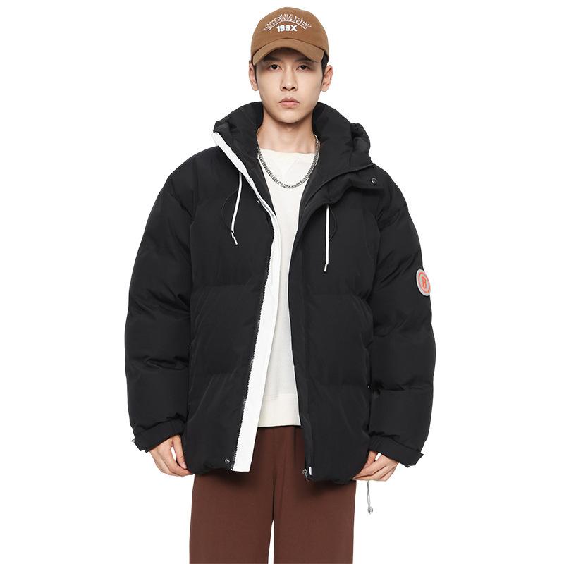Men's Loose Casual Cotton Jacket Long Hip-Length    Warm Winter Daily Coat