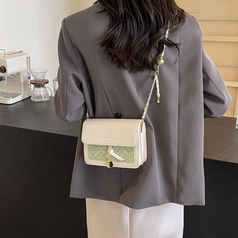 

Winter Super Fire Crossbody Small Square Bag Rhombus Chain Bag Women s 2025 New Trendy Fashion Premium Shoulder Bag 19*8*14 зелёный