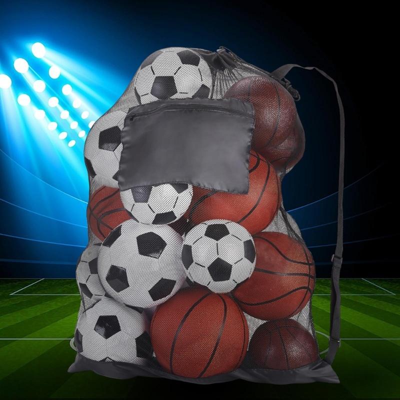 Basketball Mesh Net Bag Football Mesh Bag Mesh Sports Ball Bags Sport Ball Carry Bag Team Balls Net Bag Nylon Net Bags