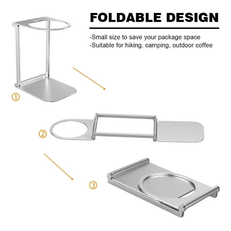 Foldable Coffee Drip Holder Pour Over Dripper Stand Aluminum Alloy Wireless Electric Coffee Machine Stand Coffee Dripper Rack