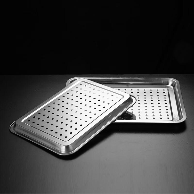 ARKIE Stainless Steel Perforated Rectangular Tray