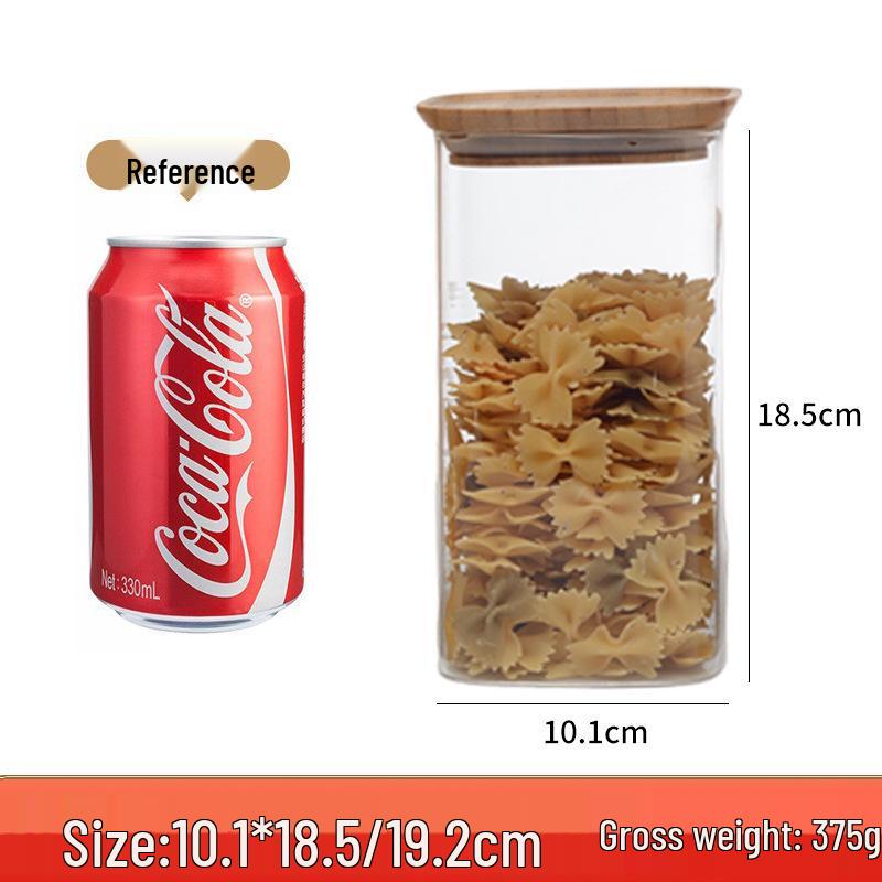 Cross-Border Kitchen High Borosilicate Glass Seasoning Jar Set - Multi-Functional Sealed Grain Jars for Home