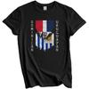 Dominican Uruguayan Flags Ripped Torn Dominican Republic Uruguay T-Shirt
