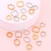 Multi-Size Electroplated CCB Plastic Large-Hole Beads for DIY Jewelry Crafting