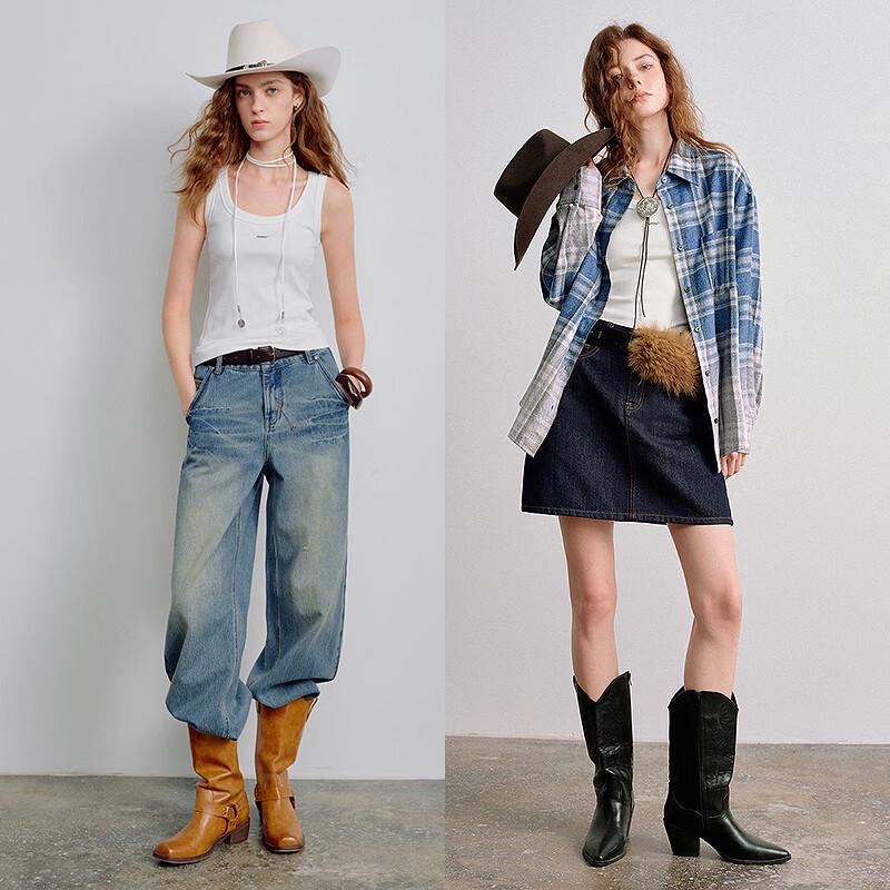 Chuyu Women's Soft Smooth Elastic U-Neck Vest Top