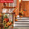 2D Flat, 2D Flat Thanksgiving Autumn Pumpkin Welcome Autumn Garden Flag_2 (1)- Outdoor Garden Flag Double-sided Home Decoration Courtyard Decoration O