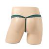 Men'S Sexy Low Rise T-Back Thong G-String Hollow Out Bulge Pouch Panties Lace Trim Belt Sissy Lingerie Naughty Male Nightwear