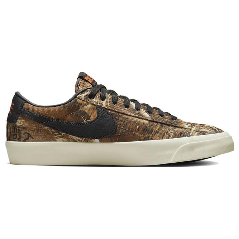 Nike Sb Blazer Low Pro Gt Premium Brown Realtree Camo Skateboard Shoes DO9398-001