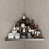 Bathroom Corner Storage Rack Punch-Free Toilet Alumimum Organization Storage Shelves for Wall Toiletries Shower Accessories New