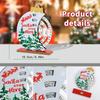 Weihnachts-Countdown, Manueller Kalender, Dekorationen, Anhänger aus Holz, Ornamente, Weihnachtsmann, Kreisförmig