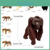 Cheetah Gorilla Leopard Pvc Wildlife Animal Models With Assembly Features For Educational Toy Collection