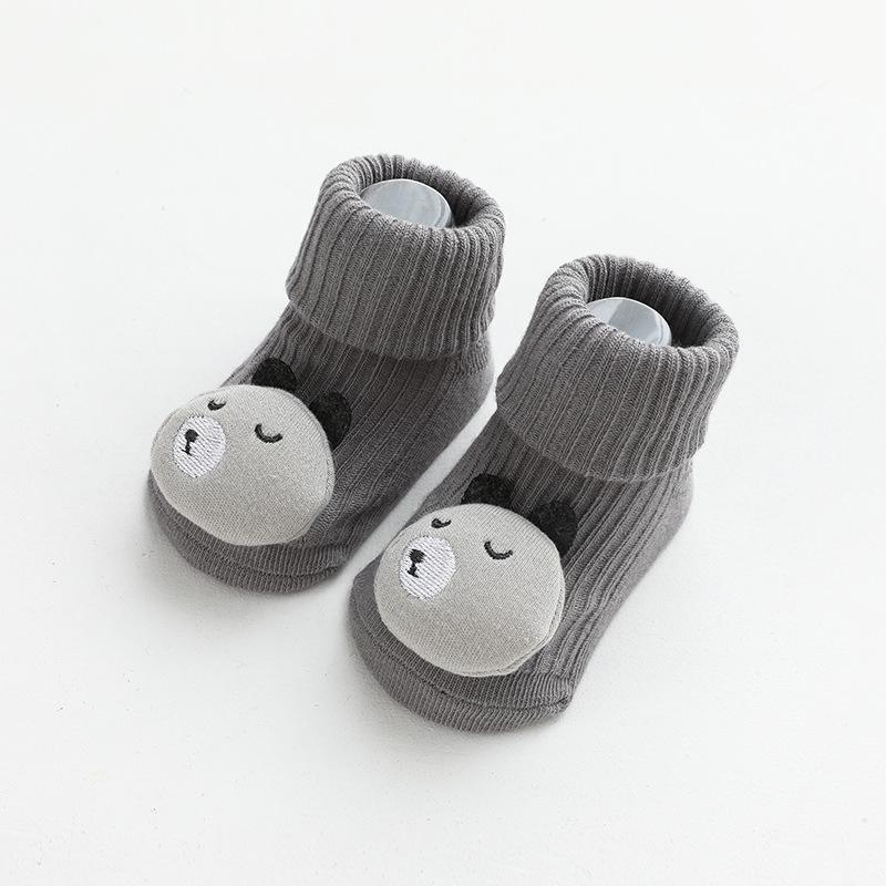 Cartoon Baby Mid-Tube Socks - Autumn/Winter Non-Slip Loose Fit
