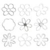 Vintage Irregular Flower Pendant Necklace Handmade Hollow Flower Beads DIY Jewelry Making Flower Bead Dangle Pendants