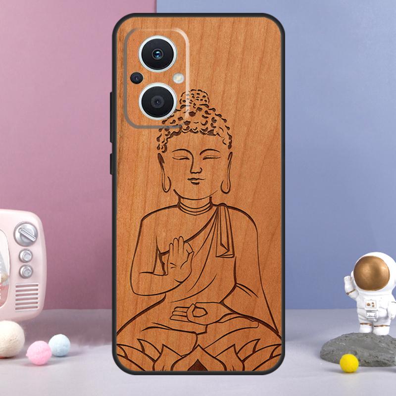 Buddha Jesus Guadalupe Holz Hülle Für OPPO Reno 12 F 11F 13F 14F 10 11 13 14 Pro 7 8 Lite OPPO Find X9 X6 X5 X8 Pro Hülle