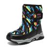 26-38 nuevas botas cortas de alta calidad antideslizantes y duraderas con absorción de golpes para niños, botas de nieve de camuflaje, zapatos de algodón