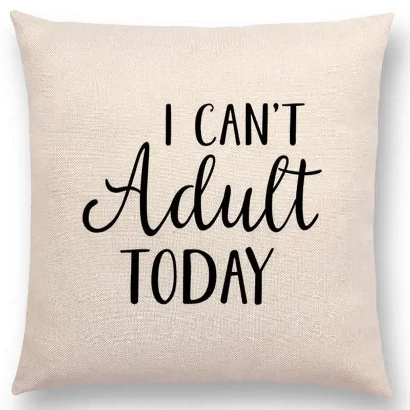Newest Black Letter Brave Confidence Hope Forceful Warm Words Cushion Cover Christmas Gifts Sofa Throw Pillow