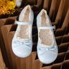 Scarpe Mary Jane a Bottone Singolo con Fiori a Forma di Cuore Stile Nuovo Primavera 2025 Tempo Libero Quotidiano Abbinamento Perfetto con Gonne Scarpe Piccole in Pelle