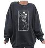 Halloween Printed Round Neck Long Sleeve Hoodie