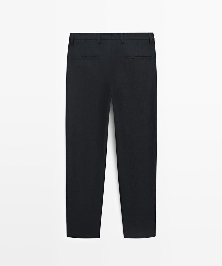 Masimodutti Linen Suit Pants