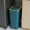 Bathroom Trash Can 11 11L Garbage Can with Press Top Lid for Toilet,Bedroom,Living Room – Plastic Wastebasket with Pop-up Lid