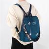 Floral Embroidered Double Backpack Large Capacity Women's Bag Oxford Fabric Blue Black Khaki