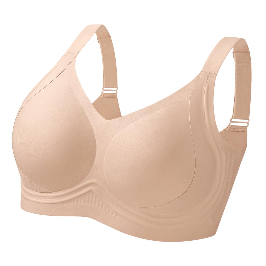 Traceless latex cup, big chest, small underwear, full cup, thin style, gather and close the sub-breasts, anti-sagging bra cover.