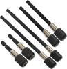 6pcs Hex Quick Release Self Locking Extension Bar 60/100/150mm Strong Magnetic Connecting Rod For Electric Drill Driver