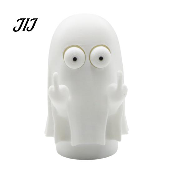 Novelty Cactus Figurine 3D Printed Pop-Eyed Fidget Figurine, Funny Squeeze Ghost Ornament, Interactive Playable Decoration Stress Relief Toy for Desk