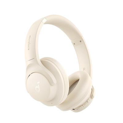 Anker Soundcore Q20i Auriculares inalámbricos híbridos con resolución de ruido activa, compatible con captura de sonido, tiempo de reproducción de música de hasta 60 horas, compatible con aplicaciones, color blanco (Bluetooth