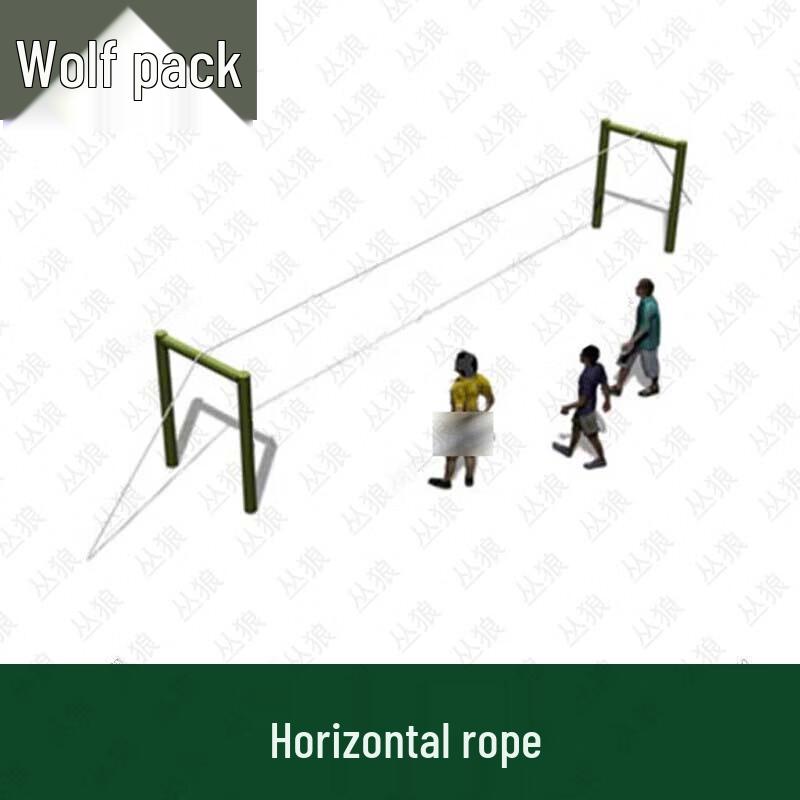 Jungle Wolf Alpine Obstacle Horizontal Rope
