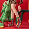 Christmas Fuzzy Socks Women Warm Fluffy Crew Socks Colorful Winter Slipper Socks for Home Lounging Sleeping Holiday Gift