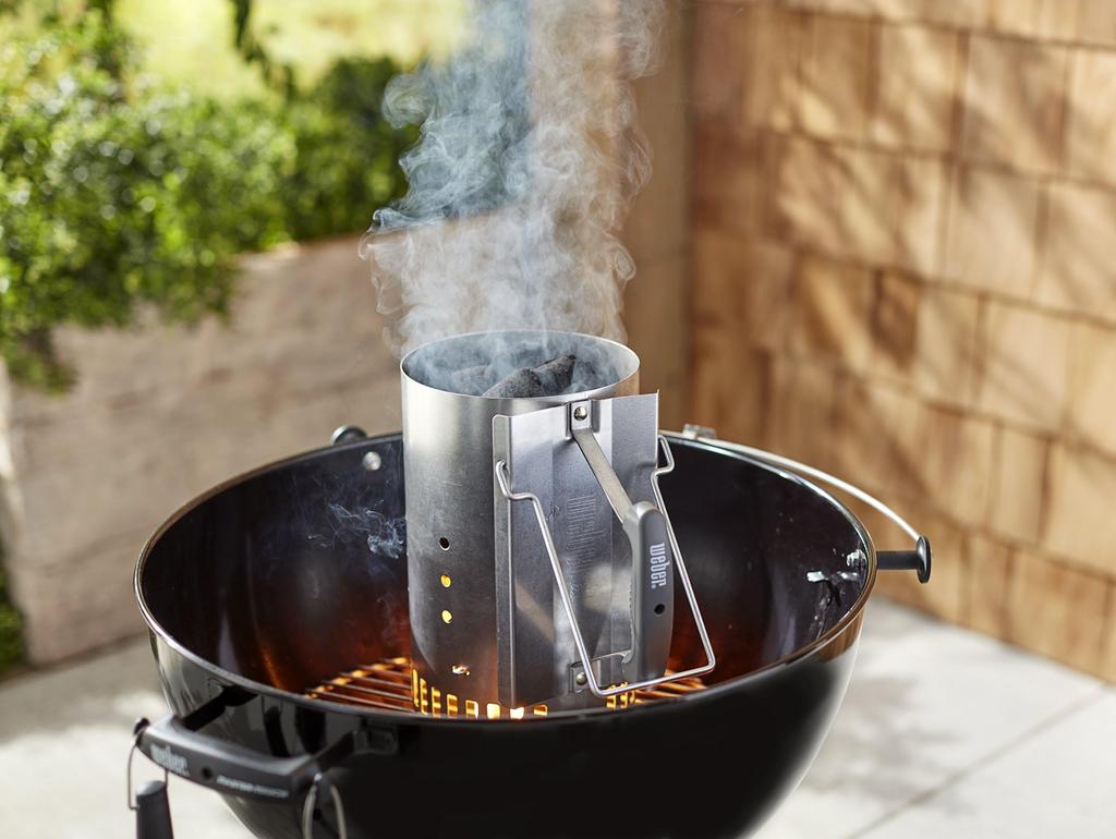 Weber BBQ Stove BBQ Grill Rapid Fire Chimney Starter (Large) Chimney Effect Fire Starter Charcoal Ignition [Genuine Japan 2 Year Warranty] 7416