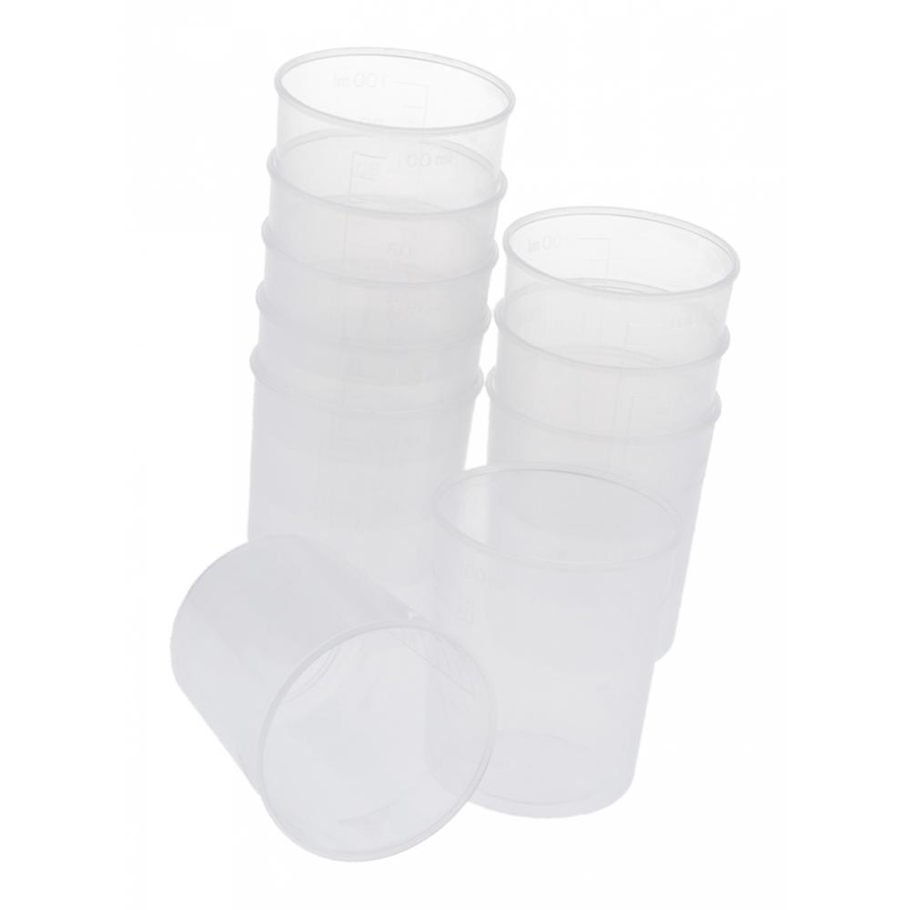 10pcs 100ml Measuring Cup Silicone Mold DIY Jewelry Scale Resin Glue Tools