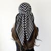 Women's 90cm Large Square Silk-Style Chain Print Headscarf & Shawl