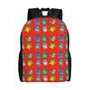 Chibi Monster Raids Again Backpack for Men Women Cool High School Work Daypack Cute Laptop Computer Canvas Bags Outdoor
