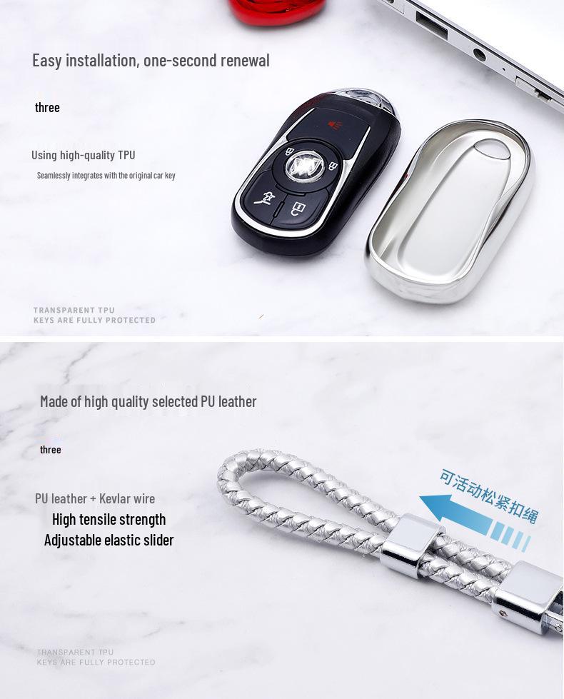 Buick Key Case for LaCrosse, Regal GS, Envision, Enclave - Full or Half Wrap Cover