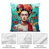 F-Frida K-Kahlo Kunst Kissenbezug Kurzer Plüsch Beidseitiger Druck Quadratische Wurfkissenbezüge Sofa Heim Kissen Dekor