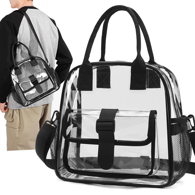Sac de voyage transparent en PVC avec caractéristiques imperméables pour les voyages décontractés et les événements