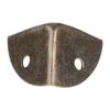 Boîte décorative en laiton antique Protection d'angle de boîte Garde de sécurité de bord Couvercle de bord Coins de meubles Pare-chocs métalliques 0,98"x0,98"