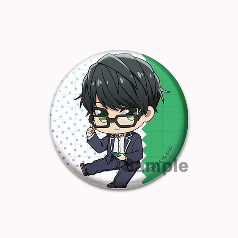 32/44/58mm Round Anime SASAKI and MIYANO Enamel Pins Handmade Brooch Cartoon Cosplay Badge On Backpack Jewelry Accessories Gifts