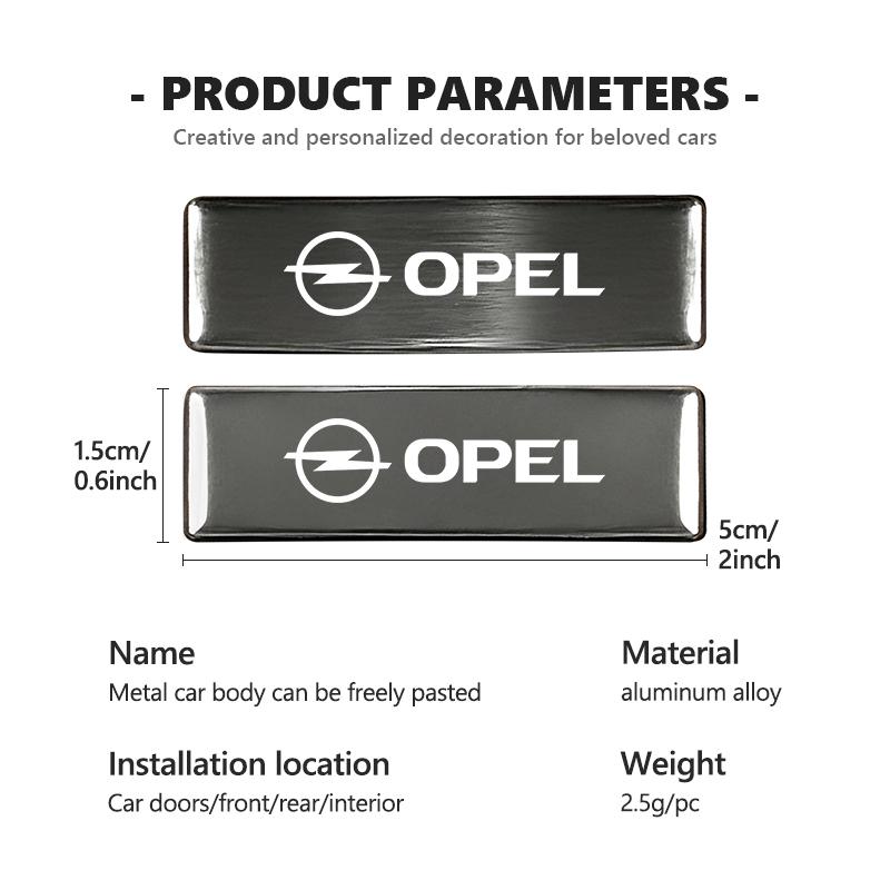 Car Trunk Sticker Emblem Aluminum Alloy Exterior Sticker Decoration Accessories For Opel ADAM ASTRA J K CORSA E INSIGNIA MOKKA