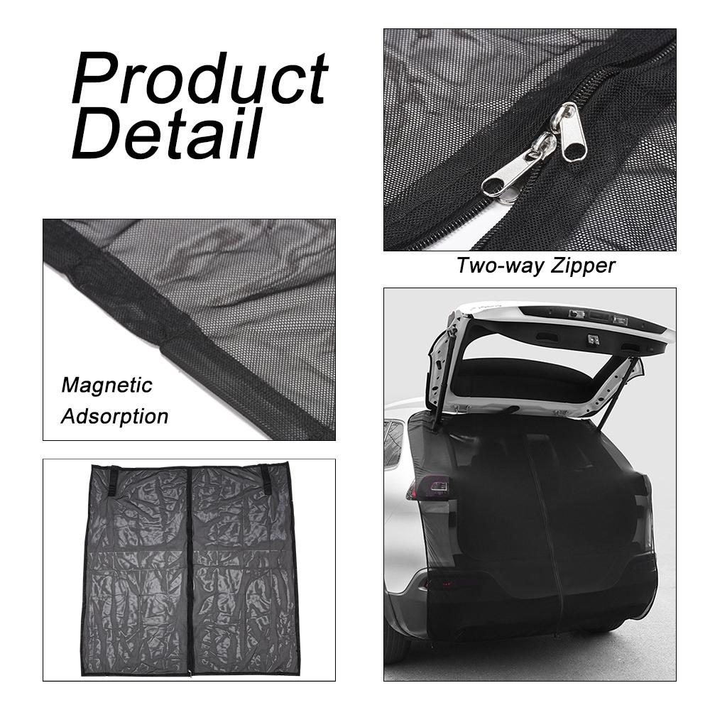 Mosquito Net for SUV Car Trunk Tailgate Door, Mosquito Moths Insects Dust Protection Outdoor Breathable Sox Socks Mesh Curtain