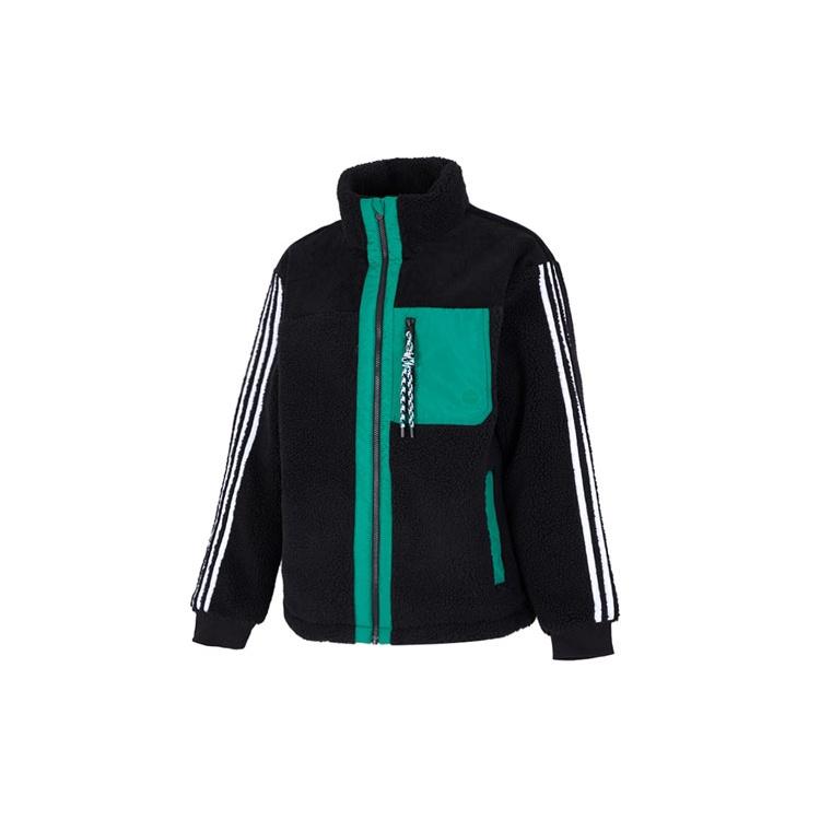 Men s adidas Util Jkt Pad2 Sports Windproof Stripe Stay Warm Jacket Black HN4772 M