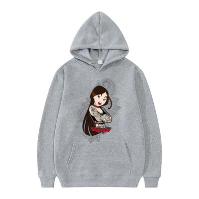 Disney Princess Mulan Pattern Loose Male Sweatshirts Pocket Print Clothing Men Hoodies Autumn Winter Popular Pullover Hot Sale